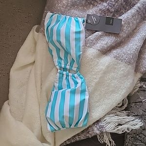⭐️NWT⭐️ Massimo Strapless Stripped Swim Top | Size M